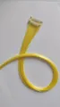 Extension per capelli gialla con clip singola in fibra sintetica per acconciatura style - Giallo Limone
