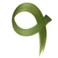 Extension per capelli clip-in verde sintetica liscia ideale per lo styling quotidiano - Ciano Opaco