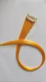 Extension capelli arancione vivo clip-in ciocca colorata un pezzo posticcio sintetico stile - Arancione