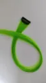 Extension capelli sintetica verde neon con clip ciocca colorata per styling e festa quotidiana. - Verde Erba