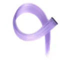 Extension per capelli sintetica con clip ciocca colorata viola liscia un pezzo - Viola Melanzana