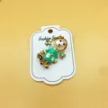 Mini spilla ragazza cartone animato perla strass lega carino accessorio decorativo moda - Personaggio Cartoon con Testa di Perla (6#)