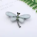 Prachtige libel druipolie broche met strass steentjes voor dames kleding tassen. - Libal Stijl (0401-4)