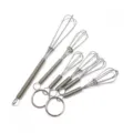 Détail de mini fouet à ressort en acier inoxydable, petit ustensile de cuisine compact. - 9.5cm