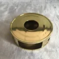 Gold Stainless Steel Tea Warmer Hollow Candle Heater Round Tea Pot Heating Stove Stand - EK2124G