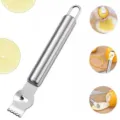 Stainless steel lemon zester and fruit peeler kitchen tool for bartending and cooking use. - Lemon Zester