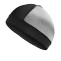 Αναπνεύσιμο σκουφάκι περούκας wave cap dome cap μαύρο γκρι ελαστικό τελείωμα λεπτομέρεια - Γκρι