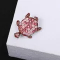 Squisita spilla tartaruga in strass in lega rosa, elegante accessorio di abbigliamento - Rosa Dimensioni: 35*25 Cm Peso: 85 G