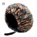 Verstellbare Satin Schlafmütze für Damen, vintage Blumenprint Nachtkappe für Haarpflege. - Einheitsgröße / Muster 12