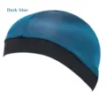 Bonnet de perruque en soie bleu foncé respirant, large bande élastique et wave cap confortable. - Taille unique / Sarcelle