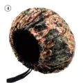 Satin sleep cap for women, adjustable night bonnet with chic vintage paisley print design. - One Size / Flower Pattern 04
