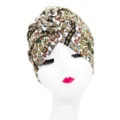 Boho Paisley Print Donut Turban Hat Vintage Ethnic Head Wrap for Women Fashion Headwear - One Size / YQ2-7
