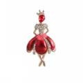 Cute ballet girl rhinestone brooch, elegant dancing princess pin for women fashion jewelry. - Style 5 / 5.5*3cm