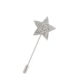 Exquisite star lapel pin detail with sparkling rhinestones, elegant clothing accessory. - Style 6 (Multifaceted Rhinestone Star Brooch)