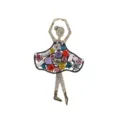 Exquisite crystal rhinestone ballet girl brooch pin, elegant dancing woman fashion jewelry - Style 9
