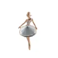 Elegant ballerina girl brooch close-up featuring sparkling rhinestones and clear crystal skirt. - Style 11 / 4.7*3cm