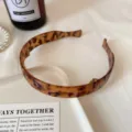 Foldable Leopard Print Headband Hair Hoop Cute Hair Accessory for Women and Girls - Foldable Hair Hoop / Brown Leopard