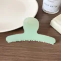 Pinza de pelo curva verde claro, pinza de tiburón elegante y lisa para peinado diario - Pinza de Pelo Recta Verde Menta