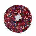 Coperta in flanella con stampa di cioccolata al cioccolato divertente, calda coperta per letto. - 1.8m*1.8m / Ciambella