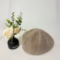 Berretto in maglia retro da donna, comodo cappello da pittore artistico dettaglio. - Cammello