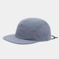 Summer outdoor breathable mesh cap, quick-drying flat brim baseball hat with adjustable cord. - Adjustable / Fog Blue