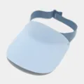 Light blue sun visor hat with wide brim, empty top design for outdoor summer UV protection. - Adult (56-58CM) / Light Blue