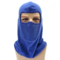 Blue fleece balaclava winter outdoor windproof cycling face mask warm winter cap. - M (56-58cm) / Sapphire Blue