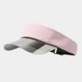 Casquette visière rose vide avec bord réfléchissant laser pour le sport et style de mode. - Rose Clair