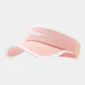 Visiera parasole rosa bianca vista dettagliata lettera ricamata cappello sportivo - Regolabile / Rosa