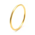 Close-up of a vintage brushed gold bangle bracelet, showing fine matte texture details. - Diameter 4.0mm * Inner Diameter 55mm