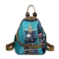 Women casual oxford backpack gradient travel school bag multi-purpose stylish daily commuter daypack - Lake Green-1