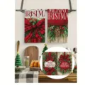 Asciugamano da cucina di Natale in microfibra strofinaccio festivo decorazione festa - 40*60cm / Stile 3 (Confezione da 2)