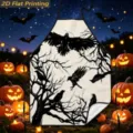 Halloween kitchen apron with scary crow and spooky tree print, waterproof and dustproof. - Realistic Dead Tree Crow (TQWQ07-7)