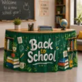 Back to school theme desk skirt classroom decoration for kids party event supplies - Style 14