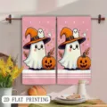 Halloween geest pompoen microvezel keukenhanddoek set, schattige vakantie hangende vaatdoek. - 40*60cm / Stijl 15 (MJBT187-15)