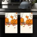 Halloween spook pompoen microvezel keukenhanddoek sneldrogende vaatdoek decoratie - 40*60cm / Stijl 8 (MJBT187-8)