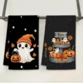 Halloween spook pompoen microvezel keukendoek, snel drogende vaatdoek, decoratieve handdoek. - 40*60cm / Stijl 7 (MJBT187-7)