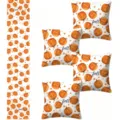 Pumpkin fall throw pillow cover and table runner set for autumn home decor sofa decor - Set A6