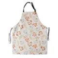 Autumn Pumpkin Maple Leaf Kitchen Apron with Pocket Adjustable Straps Fall Home Cooking - Watercolor Maple Pumpkin (TQWQ07-45)