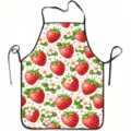 Kauf Küchenschürze mit frischem Erdbeeren und Blumen Muster für das Kochen zu Hause. - Gemischte Früchte