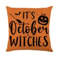Federa per cuscino Halloween arancione autunno stagionale decorativa fodera dettaglio - 45*45cm / DYM552-1