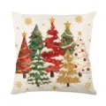 Christmas tree throw pillow cover digital print holiday festive sofa cushion fine detail. - XY770-33
