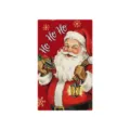 Weihnachten dekoratives Geschirrtuch im Retro Weihnachtsmann Design fuer Kueche und Festtagsdeko - 40*60cm / MJB215-6