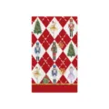 Weihnachten Nussknacker Kuechentuch Rotes Rautenmuster Geschirrtuch Festliche Deko - 40*60cm / MJB215-14