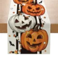 Camino de Mesa de Halloween Calabaza Fantasma Mantel para Fiesta Decoración Casa - 33*183cm / Estilo ZQ201-1