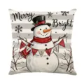 Christmas cushion cover digital printed snowman holiday sofa pillow cover festive home decor - XY770-13