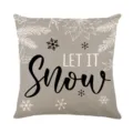 Christmas throw pillow cover neutral grey winter snowflake decorative cushion case home decor - XY770-27