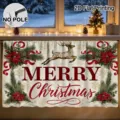 Christmas decorative curtain table skirt holiday polyester printed home decor item. - Christmas Poinsettia
