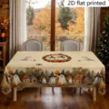 Halloween dekorative Tischdecke 2D flach bedruckt fur Urlaub Esstisch staubdichte Abdeckung - ZB810-7