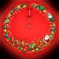 Red Christmas tree skirt festive holiday party tree mat round tree base cover decoration - 60CM / Painted Santa Style (SQB1-4)